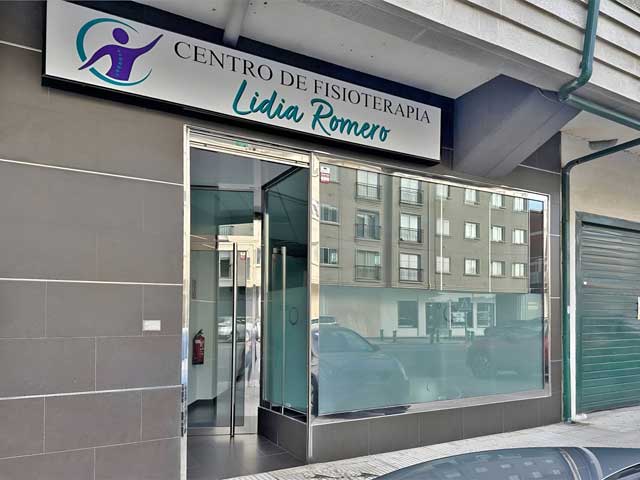 Recepción del centro de fisioterapia de Lidia Romero en Caldas de Reis